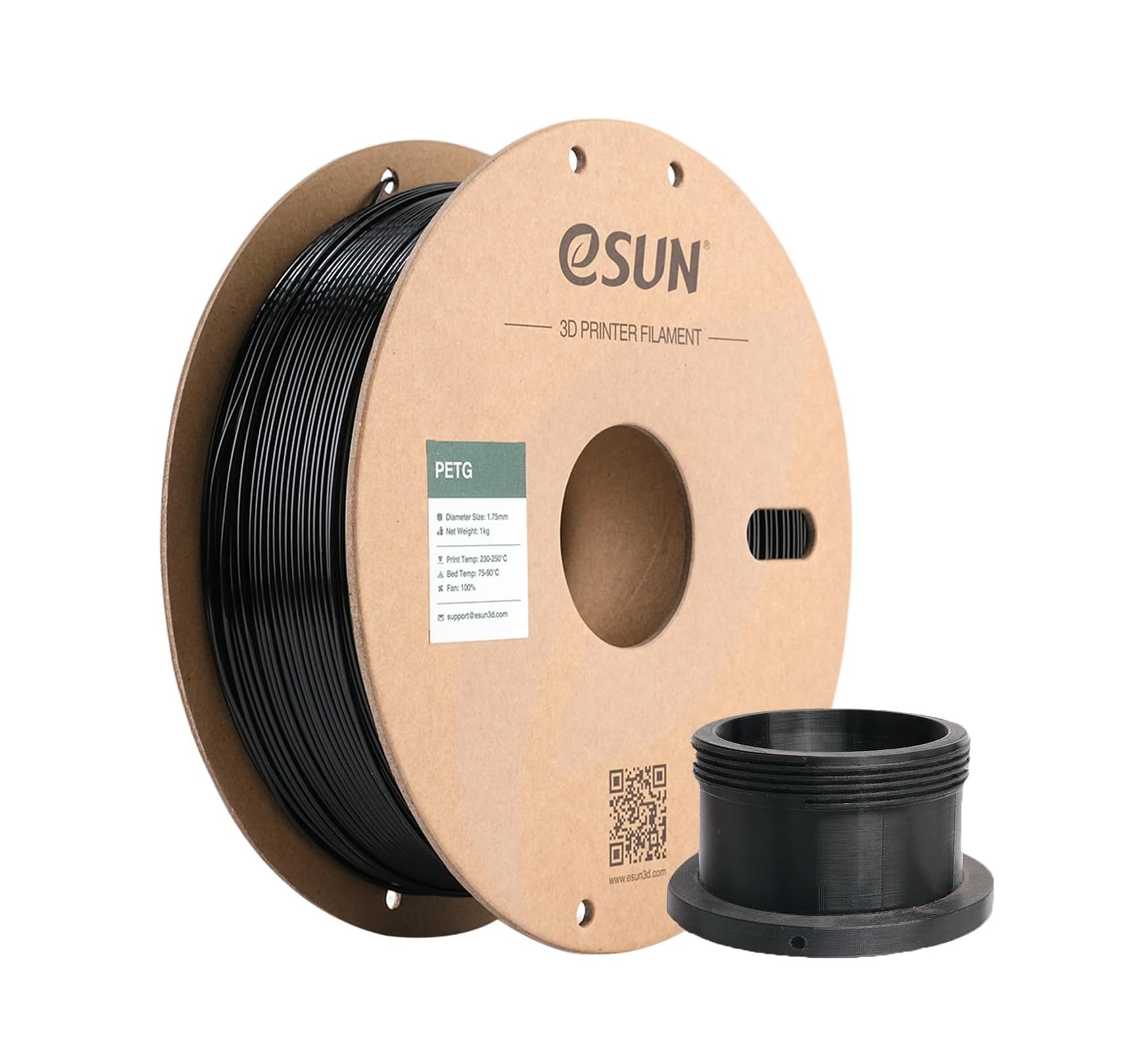 Filamento PETG negro sólido eSUN